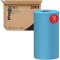 WypAll General Clean X60 Multi-Task Cleaning Cloths (35411), Small Roll, Blue, 130 Sheets/Roll, PK12