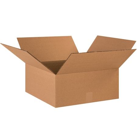 20 in x 20 in x 8 in Shipping Box, Kraft, Corrugate, Double Wall, 48 ECT