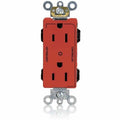 Straight Blade Receptacle, 5-15R, 15 A, 125V AC, Flush Mount, Self-Grounded