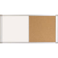 12"x36" Dry Erase Cubicle Board, Aluminum Frame