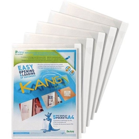 Sign Holder, 11-9/16 in. H, Adhesive, PK5