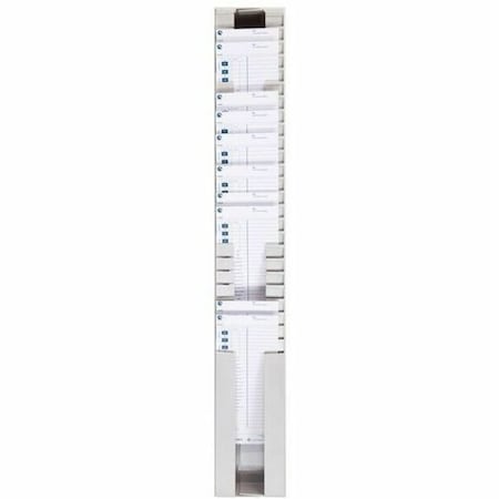 25 Cap. Adj. Card Rack,Light Gray,31.5""H