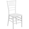 Hercules Premium Chiavari Chair, White Seat, White Back, 15.75 W 18-1/2" L 36.5 H, Resin Seat