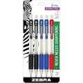 Zebra Pen Z-Grip Mechanical Pencil - 0.7 mm Lead Diameter - Refillable - Clear, Assorted Barrel - 5-/ Set