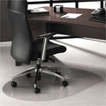 Chair Mat 39"x49", Contoured Shape, Clear, for Carpet
