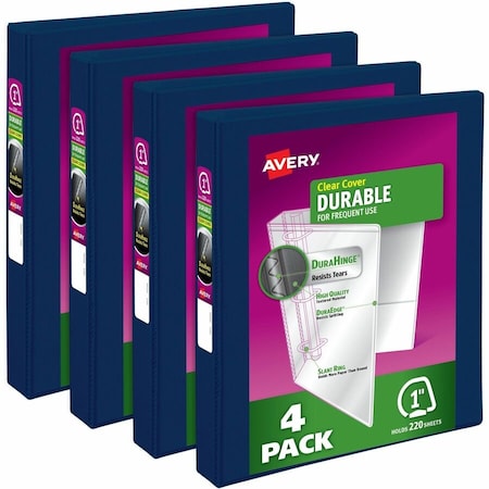 Binder, Durable View 3 Ring, 1 in, PK4