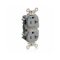 Straight Blade Receptacle, 5-20R, 20 A, 125V AC, Flush Mount, Self-Grounded