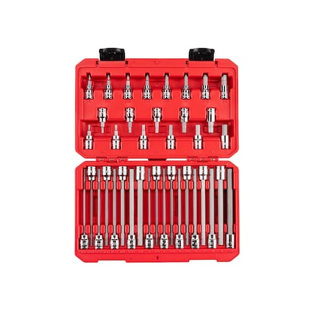 3/8 in Drive Socket Bit Set, SAE/Metric, 38 pcs