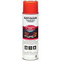 Inverted Marking Paint, 17 oz., Fluorescent Red, Water -Based