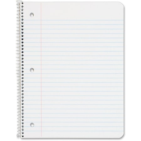 10-1/2 x 8" Wirebound Notebook, College Rule, 70 Pg
