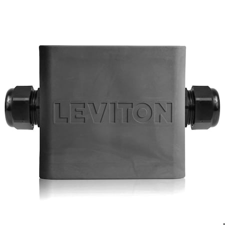 Portable Outlet Box Two-Gang Black