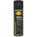 Rust Preventative Spray Paint, Black, Semi-Gloss, Solvent, 15 oz