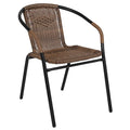 Brown Rattan Indoor-Outdoor Stack Chair