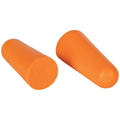 Disposable Polyurethane Foam Foam Earplugs, 50-Pair, Cylinder Shape, 33 dB, Orange, 50 PK