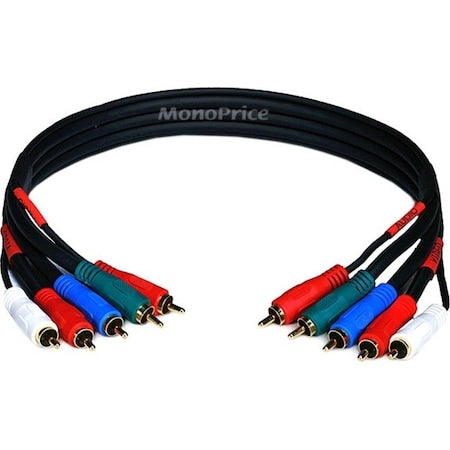 RCA Cable, RG-59/U, 5 RCA, 1.5 ft.