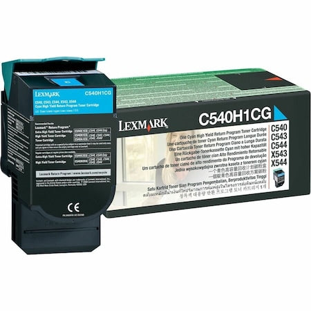 Toner For C540H1CG, Cyan, 2K Pages