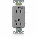 Receptacle Outlet, 15A, Gray, 125V