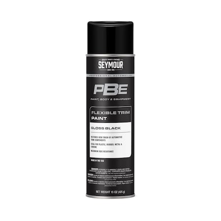 PBE Flexible Trim Spray Paint, Gloss Bla