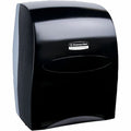Sanitouch Manual Hard Roll Towel Dispenser, Black, for 1.75" Core, 12.63" x 16.13" x 10.2", Qty 1