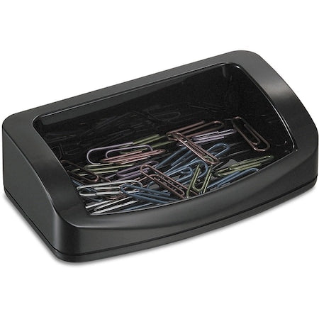 Business Card Holder, Black, Plastic
