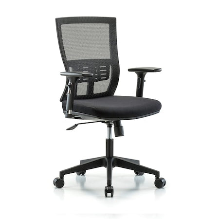 Desk Chair Modern Mesh Chair,C1,3D,Arms Casters, Adjustable Arms, 18-1/2"" to 21-1/2"" Height, Mesh