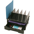 Drawer with Letter Tray, Black, Plastic, 14 in W, 9 in L, 12 3/4 in H, 10.3" D
