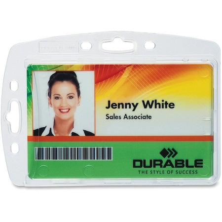 Badge Holder, Pouch, 2 3/4 inH, PK10