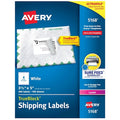 Laser Label, 5 in Label W, 3 1/2 in Label H, 4 Labels per Sheet White