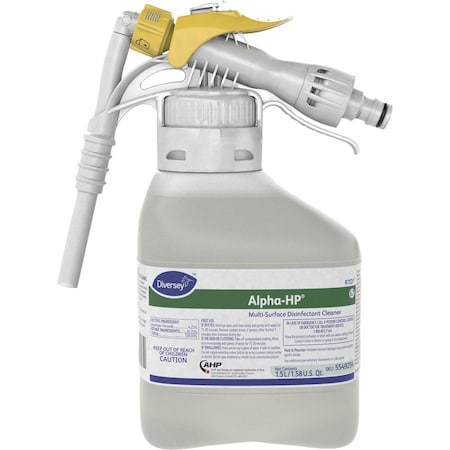 Foodservice Sanitizer Concentrate, 1.5L Hose End Sprayer, Unscented, Tan, 2 PK