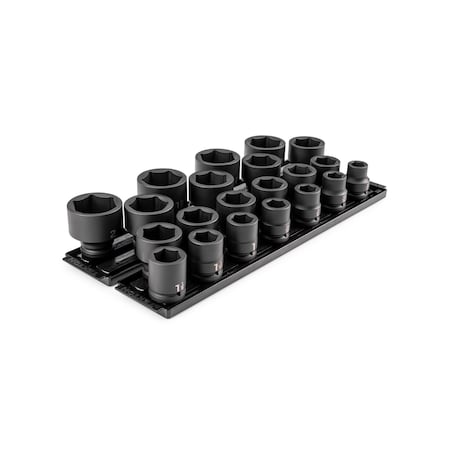 3/4 in Drive Impact Socket Set, SAE, 21 pcs