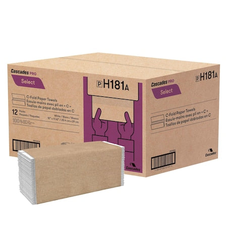 Select C Fold Paper Towel 10in x 1, PK12