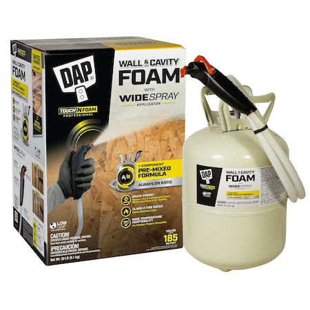 Insulating Spray Foam Sealant, Cylinder, Cream, 3:1 Expansion Ratio