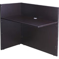 Reception Desk Reception Return Shell, Mocha, 42"Wx24"D, 24" D X 42" W X