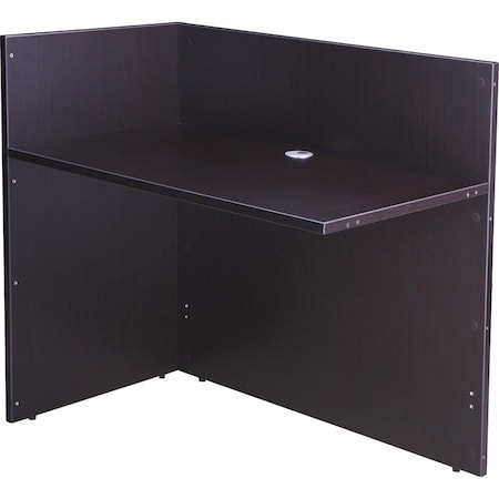 Reception Desk Reception Return Shell, Mocha, 42"Wx24"D, 24" D X 42" W X