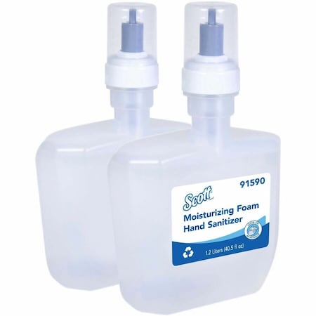 Moisturizing Foam Hand Sanitizer, 1.2 L Refills for KCP ICON & Scott Automatic Dispensers, 2 PK