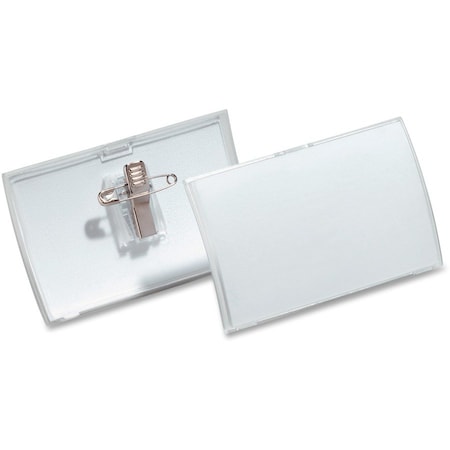 Name Badge,Pin/Clip,1/8"" W,2-1/4"" H,PK25