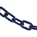 2"" x 25' Cobalt Blue Heavy Duty Plastic Safety Chain
