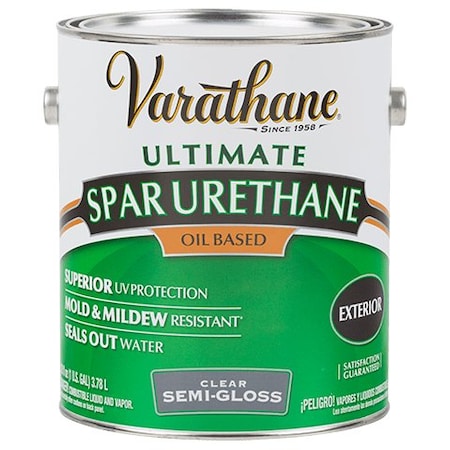Spar Urethane, Clear, Semi-Gloss, 1 gal.