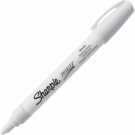 Liquid Paint Marker, White, Fiber, PK12