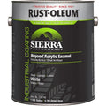 Interior/Exterior Paint, Glossy, Water Base, White, 1 gal