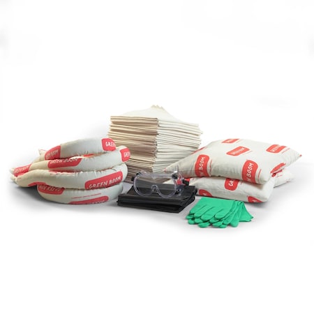 Spill Kit, 20 gal Volume Absorbed per Kit, Not Applicable Capacity, Box