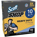 Scott Dry Wipe, 10 Sheets, No Roll, Blue, 10 PK