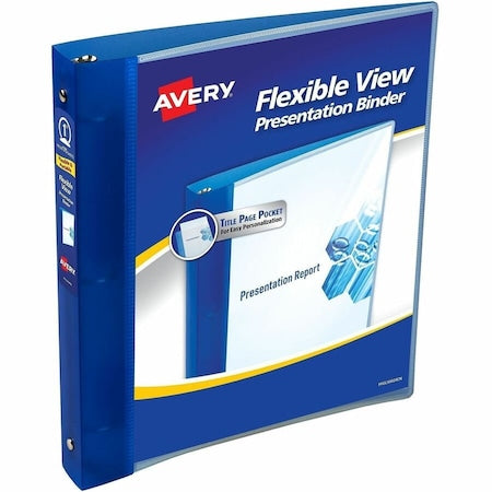 Flexible View 3 Ring Binder, 1 in Round