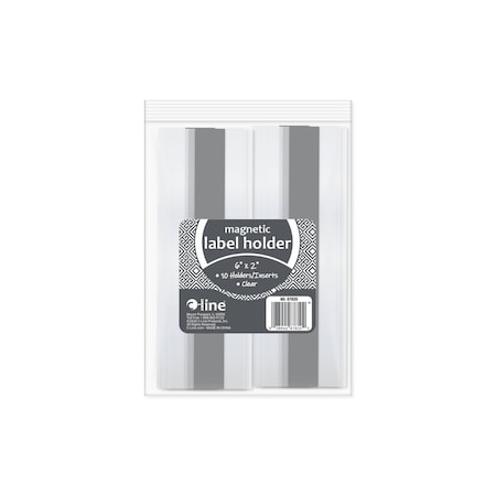 Label Holder, PVC, 7 in H