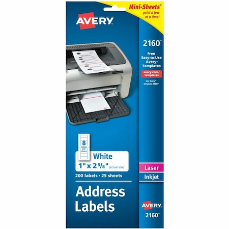 Mini Sheets Address Label, PK200