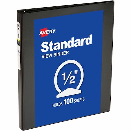 Economy View 3 Ring Binder, 0.5 in Round