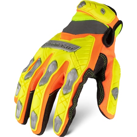 Mechanics Gloves, Full Finger, ANSI, 3XL, PR