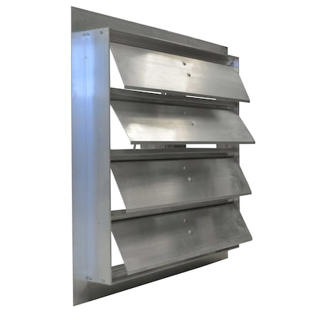 Motorized Damper, Aluminum, Square, 18 ga