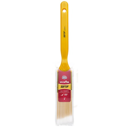 1" Angle Sash Soft, Nylon/Polyester Bristle, Paint Brush, Plastic Handle