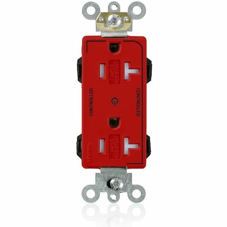 Straight Blade Receptacle, 5-20R, 20 A, 125V AC, Flush Mount, Self-Grounded